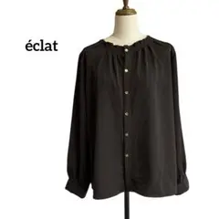 éclat エクラ 長袖シャツ ブラウス　黒