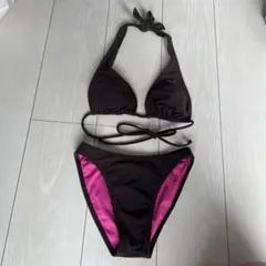 ROXY ビキニ セパレート 水着 ダークブラウン＆ピンク　サイズSのサムネイル