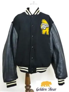 ゴールデンベア　goldern Bear　スタジャン　Lサイズ　黒　USA　中古