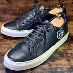 ☆即発 LANVIN en Bleu ランバン ブラック レザー スニーカー