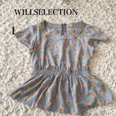 WILLSELECTION ウィルセレクション　花柄　ペプラムトップス　1のサムネイル