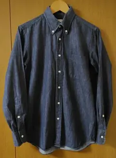 hélio pole ダークブルー ボタンダウンシャツ　サイズ39
