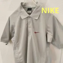 NIKE ナイキ 鹿の子ポロシャツ　グレー　メンズ　XS　ゴルフ　Dri-FIT