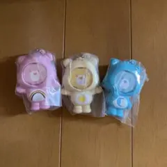ケアベアフォトフレームマスコット 3種セット