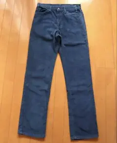 80s Levi's 519 コーデュロイ パンツ ネイビー　紺 タロンジップ