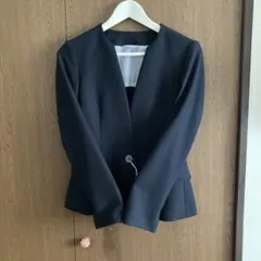 【未使用】THE SUIT COMPANY ネイビー テーラードジャケット36