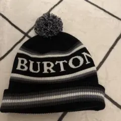 BURTON ニット帽 ポンポン付き 黒