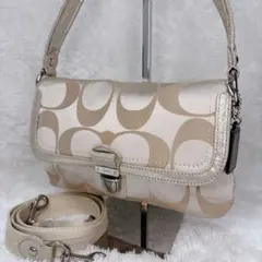 COACH signature shoulder 2way y2k