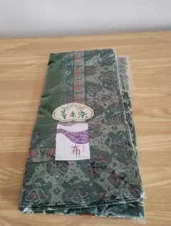 草木染 緑色 花柄 風呂敷 未使用