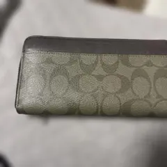 COACH シグネチャー ラウンドファスナー 長財布 ブラウンのサムネイル