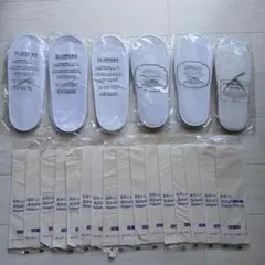 使い捨てスリッパ 6足 スリッパ用中敷16枚