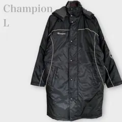 専用❤️チャンピオン　ベンチコート　ブラック　L 裏ボア　キルティング　防寒　サッ