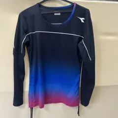 DIADORA グラデーション長袖Tシャツ L