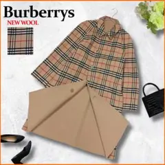 人気✨　バーバリー　ステンカラーコート　リバーシブル　ノバチェック　ロング　M