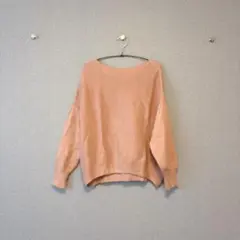 ［le.coeur blanc］オレンジニット(M)/シンプル カジュアル