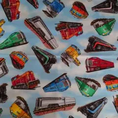 ♡USAコットン 電車 鉄道 Autombiles Express♡