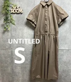 UNTITLED アンタイトル レディース 半袖 シャツ ワンピース ブラウン
