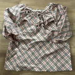 BURBERRY チェック柄 トップス 100A