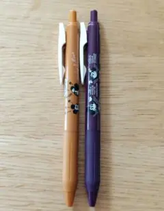ディズニー　ミッキー＆ミニー　サラサクリップ　ボールペン　イエロー　パープル