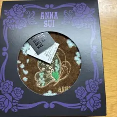 ANNA SUI 花柄タオルハンカチ 約25cm