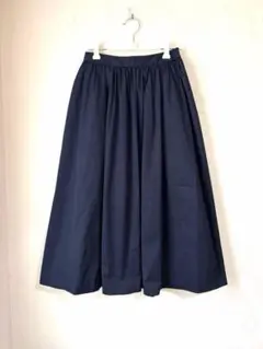 UNIQLO ユニクロ フレアスカート ロングスカート ネイビー 紺 S