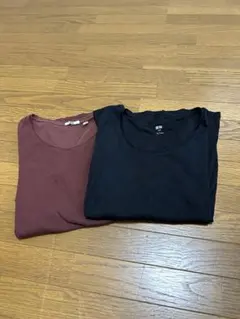 UNIQLO ユニクロ 長袖　七分袖カットソー 2枚セット L