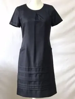 美品スーナウーナ、花柄レース付き上品なスタイルワンピース、36、S、7号