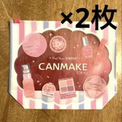 CANMAKE TOKYO 오리지널 파우치 지퍼 가방 2장 참신