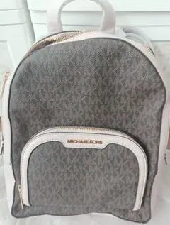 【11】新品 MICHAEL KORS バックパック グレー・ピンク 型崩れ有