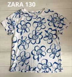 ZARA キッズ フラワープリント Tシャツ 130cmのサムネイル