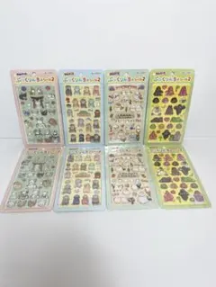 アミュキャラ　ぷっくりんちょシール 4種×2セット