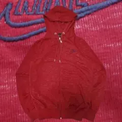 90s NIKE ジップパーカー レッド USA製 短丈 y2k archive