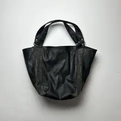 Vintage アーカイブ レザー スタッズ ショルダーバッグ y2k パンク