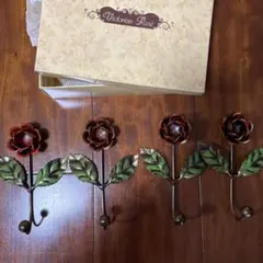 Victorian Rose フラワーフック 4個セット