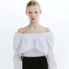 bibiy DONNA STRIPED BUSTIER オフショルトップス - メルカリ