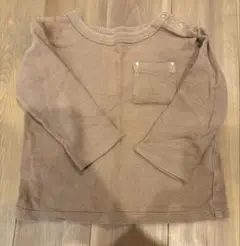OCEAN GROUND ブラウン長袖Tシャツ 90