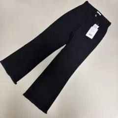 CLASSICAL ELF 最旬美脚デニム。裾フリンジセミフレアデニムパンツ