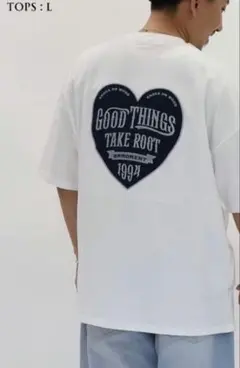 ルルモーメント　新品バックプリント Tシャツ ホワイト L