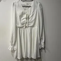 SHEIN シーイン／白ワンピース Sサイズ