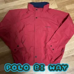 Polo BI Way 赤 フード付き メンズ ジャンパー Lサイズ