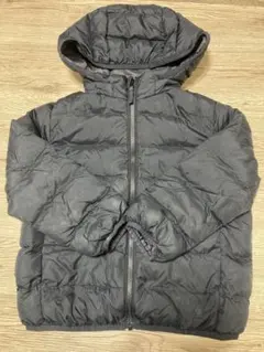 UNIQLO　ブラック　フード付きダウンコート 110