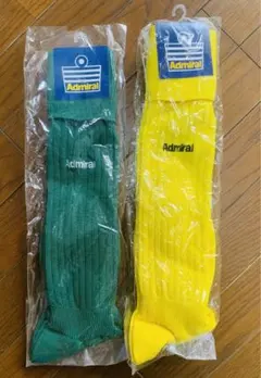 Admiral サッカーソックス 25-27cm 緑・黄色