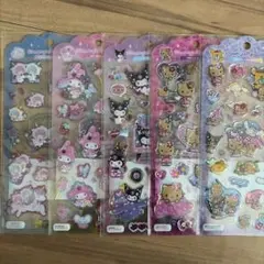 【新品】　ドロップジェリーシール　サンリオ　キティ　クロミ　シナモロール　日焼け