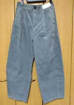 gu コーデュロイバレルレッグパンツ ワイドパンツ