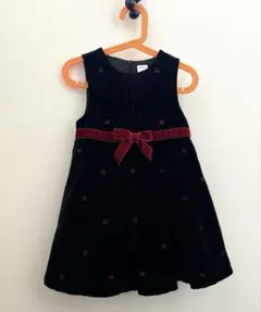 ジンボリーGYMBOREE 4t ドレスフォーマル　95100110ベロアリボン