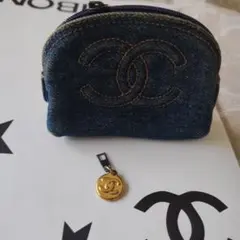 CHANEL デニム チェーンポーチ 非売品 - メルカリ