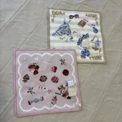 【新品未使用】JILL STUART /シェニール織りハンカチ /２枚セット