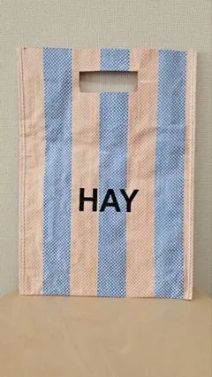 HAY ストライプ ビニールバッグ