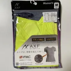 AXF　アクセフ　レディース　クルーネックTシャツ　半袖　イエロー　Mのサムネイル