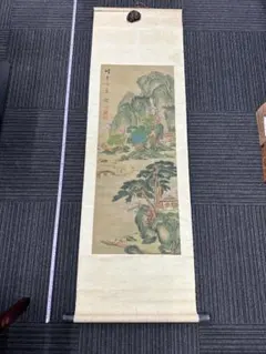 携琴訪友図 長巻 70×340cm 山水人物 携琴訪友図 長巻 70×340cm 山水人物 - メルカリ